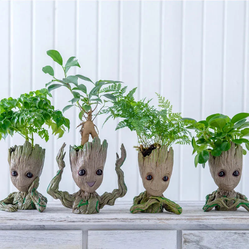 Groot Figurine Desktop Ornament | Cartoon Tree Man Miniature Decor