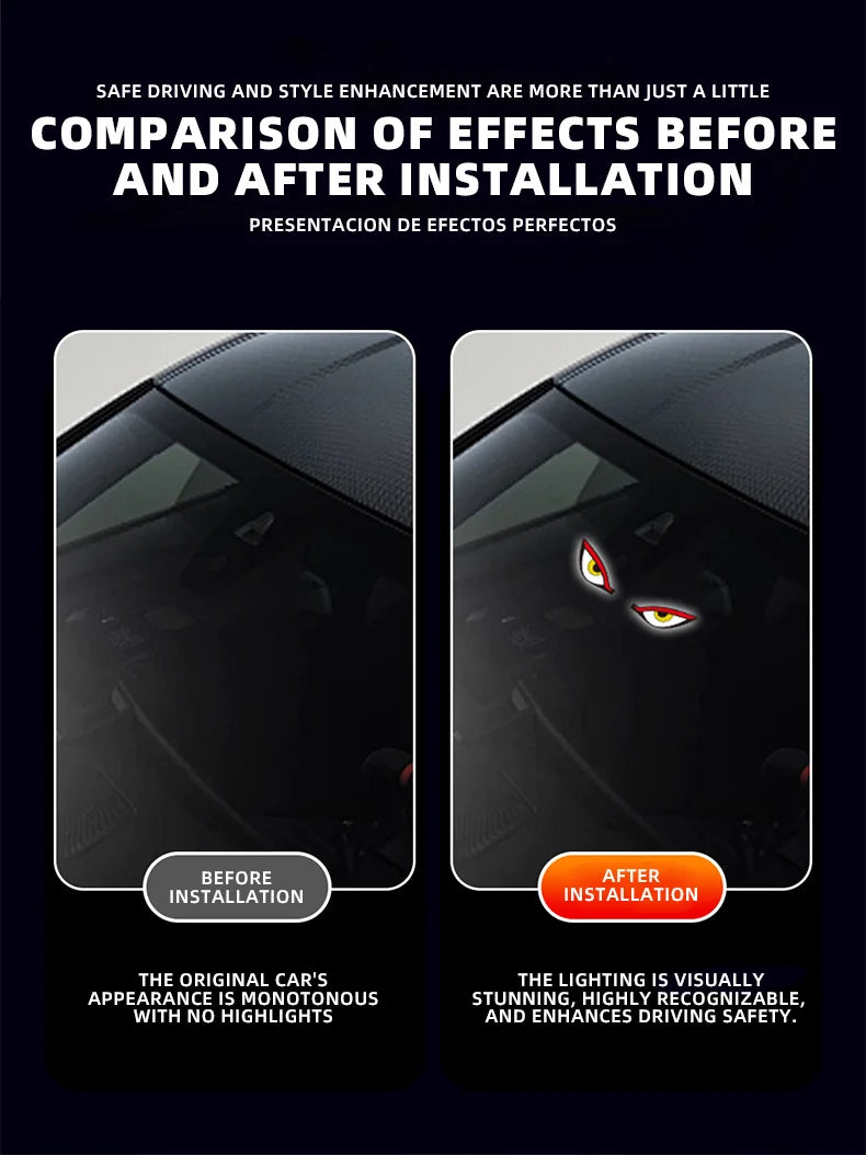 Solar Powered Car Eyes