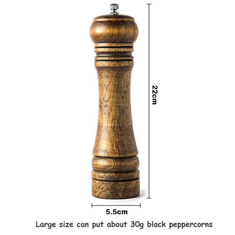 5",  8",  10" Solid Wood Salt and Pepper Grinder