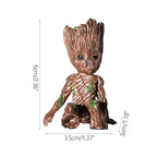 Groot Figurine Desktop Ornament | Cartoon Tree Man Miniature Decor