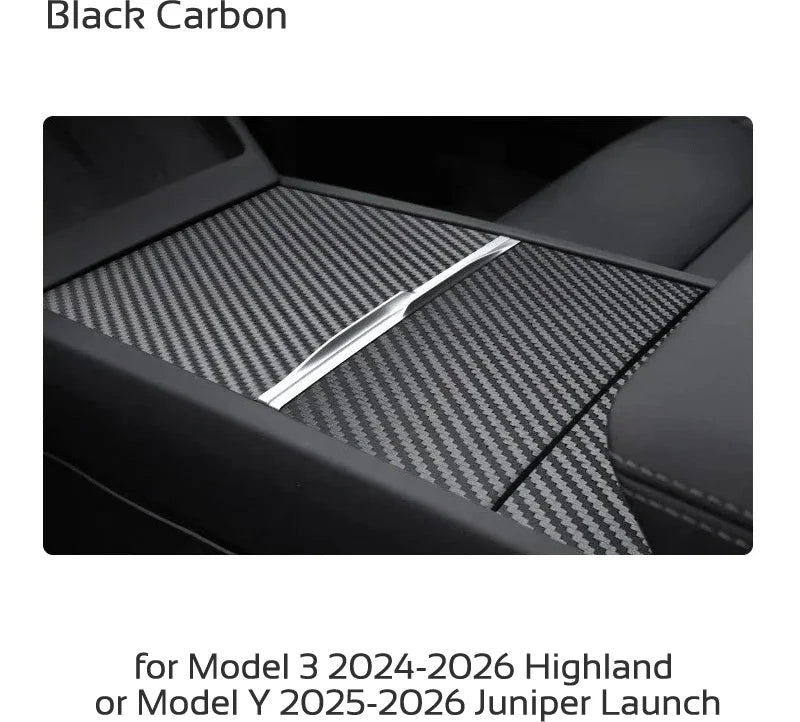 Center Console Protector Sticker for Tesla Model 3 Highland & Y Juniper (2024–2026)