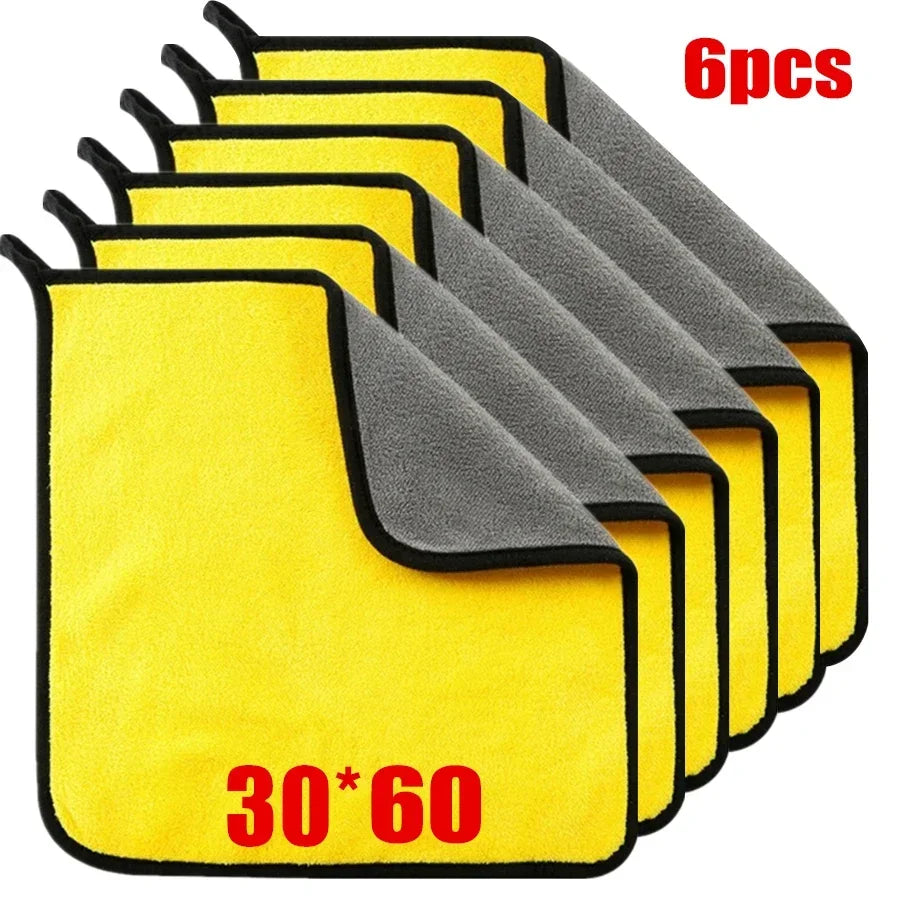 Premium Microfiber Car Drying Towel – Thick Double-Layer Wash Cloth