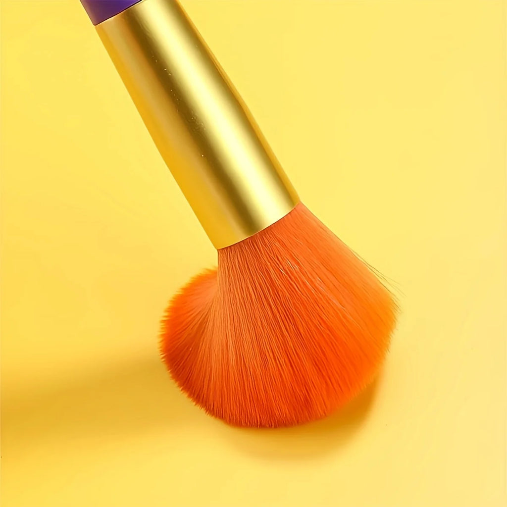 15-Piece Colorful Makeup Brush Set