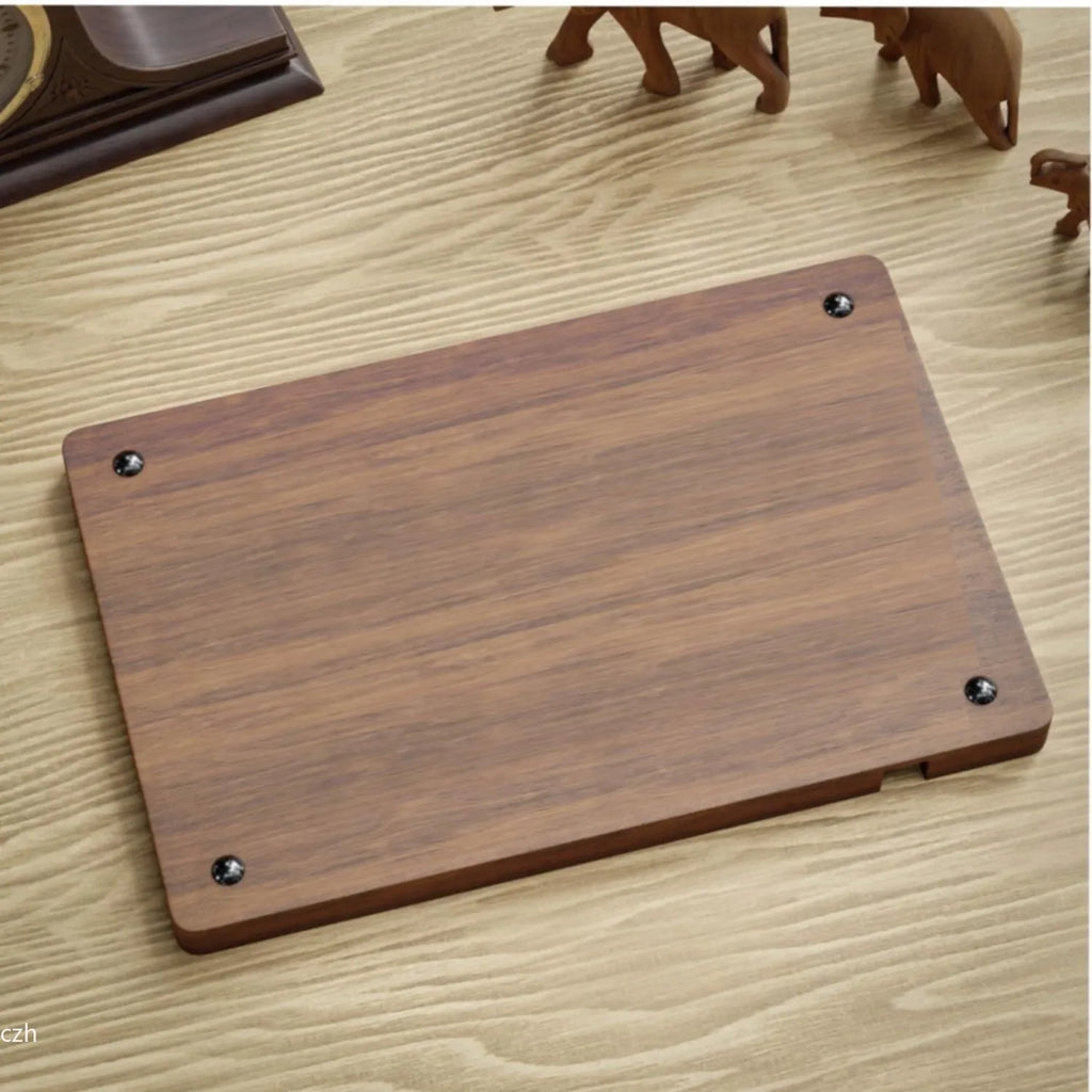 Solid Wood Desktop Organizer & Storage Tray for Home Office