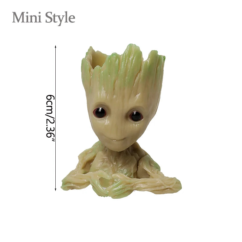 Groot Figurine Desktop Ornament | Cartoon Tree Man Miniature Decor