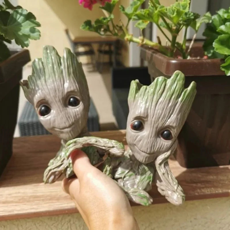 Groot Figurine Desktop Ornament | Cartoon Tree Man Miniature Decor
