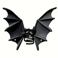 Gothic Bat Hair Clip — Matte Black Punk Hairpin
