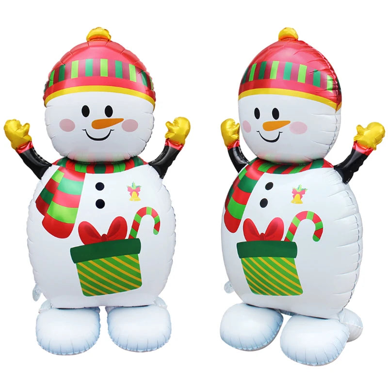 Giant Christmas Foil Balloons – Santa, Tree, Elk, Penguin & More Holiday Character Balloons