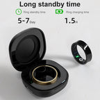 R09 Smart Ring with Charging Case | Heart Rate, Blood Oxygen & Sleep Monitor | 5ATM Waterproof