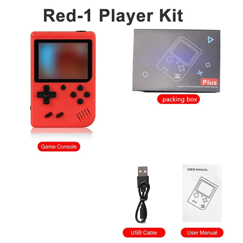 Retro 8-Bit Handheld Game Console with 400 Built-In Games