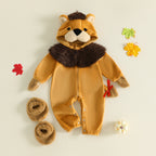 Baby Lion Costume – Furry Plush Jumpsuit for Boys & Girls