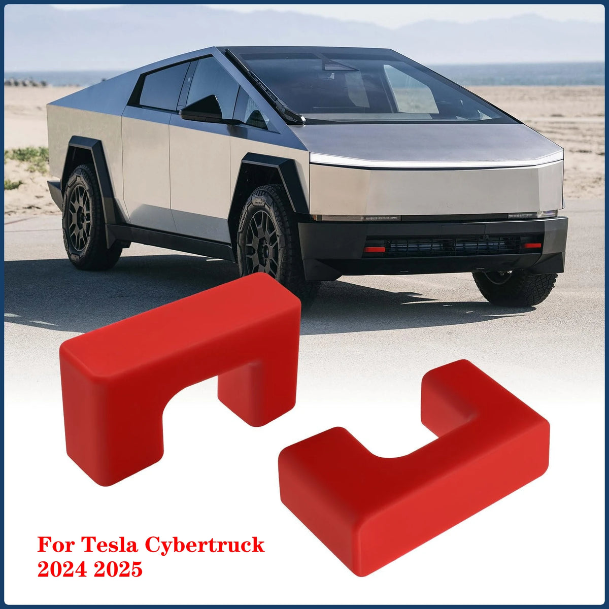 Tesla Cybertruck Tow Hook Covers (2-Pack) – Front Hitch Cover Accessories 2024-2025
