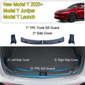 TPE Trunk Sill Plate & Rear Bumper Guard for Tesla Model Y Juniper 2025–2026