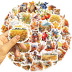 50-Piece Thanksgiving & Fall Sticker Set