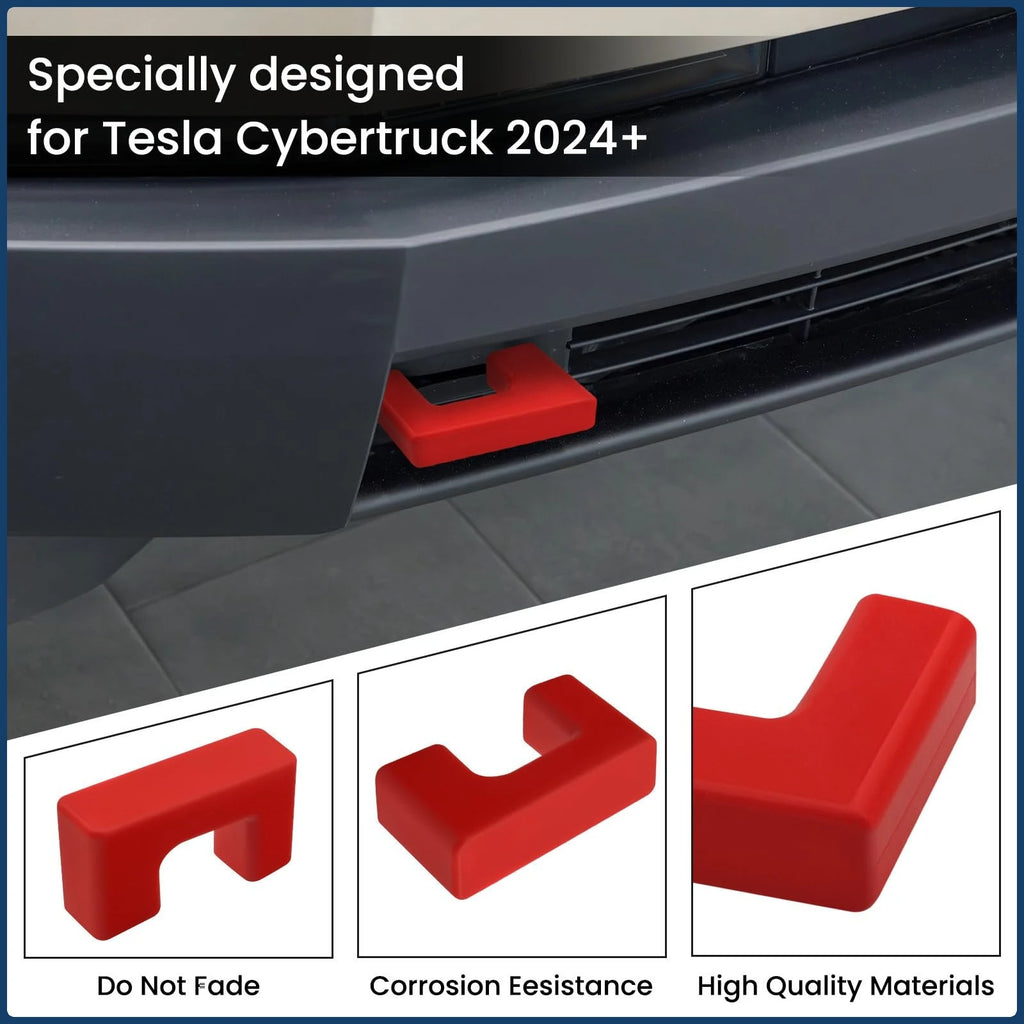 Tesla Cybertruck Tow Hook Covers (2-Pack) – Front Hitch Cover Accessories 2024-2025