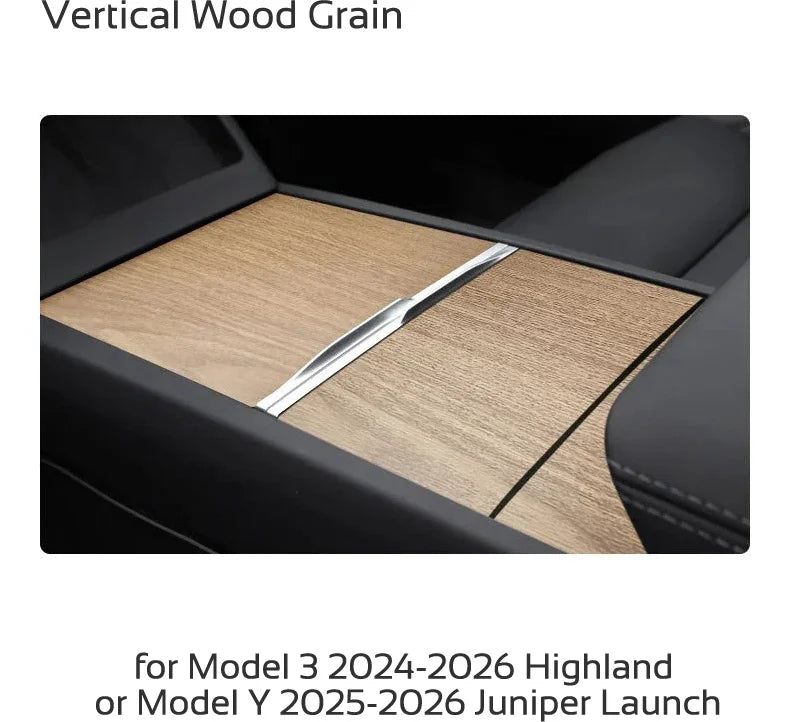 Center Console Protector Sticker for Tesla Model 3 Highland & Y Juniper (2024–2026)