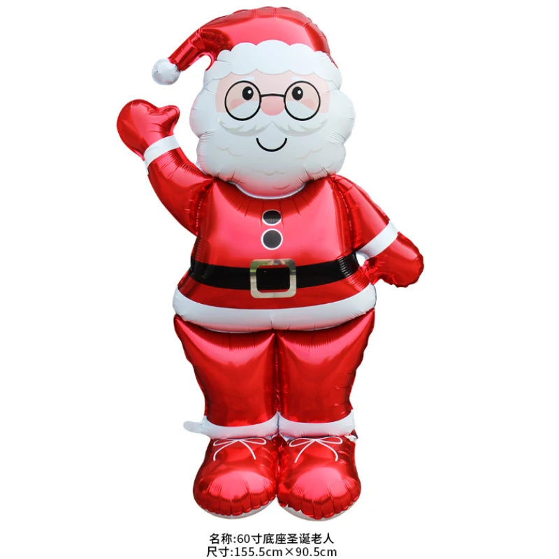 Giant Christmas Foil Balloons – Santa, Tree, Elk, Penguin & More Holiday Character Balloons