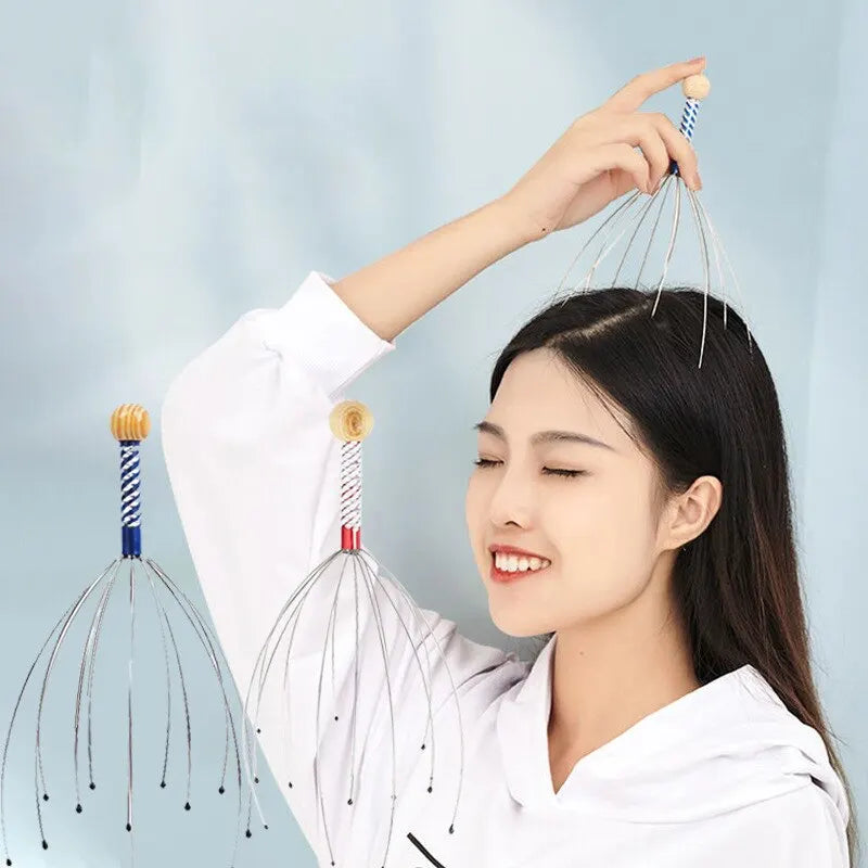 Octopus Head Scalp Massager – Manual Stress Relief Claw Tool (2-Pack)