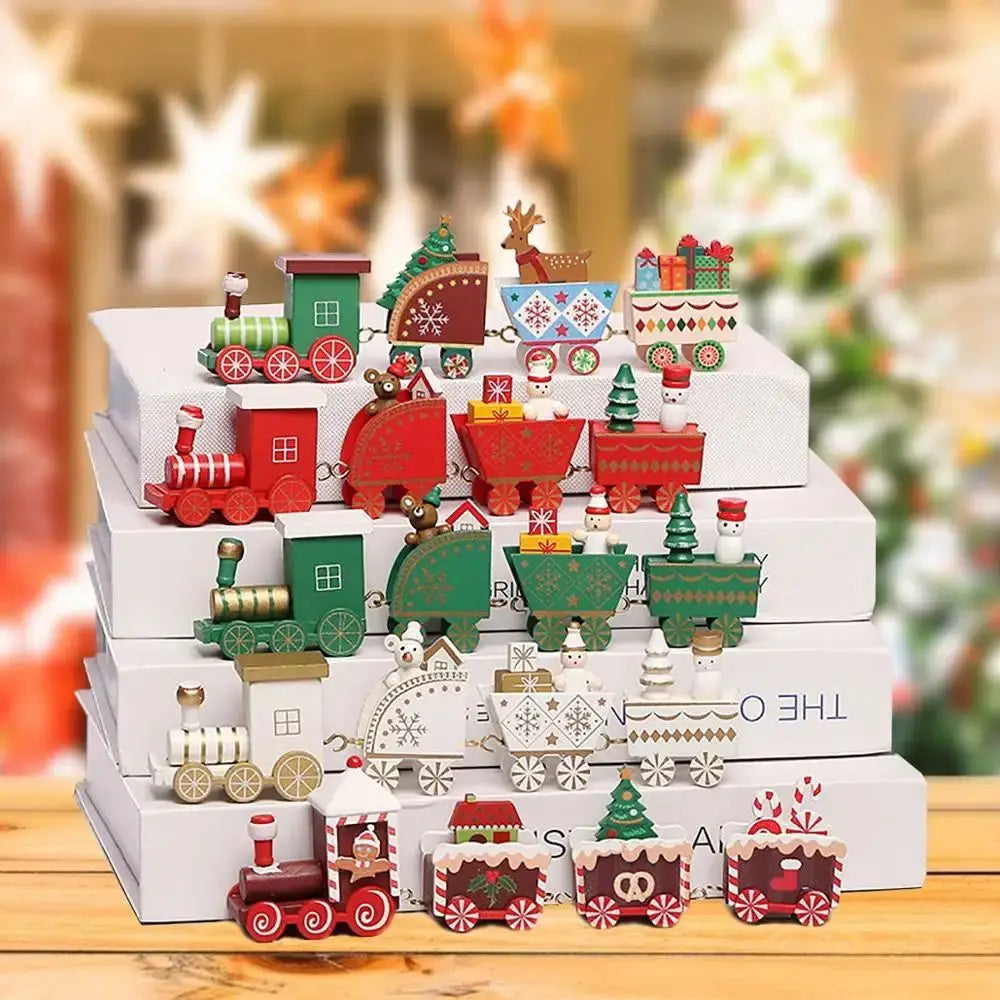 Christmas Train Decoration Set – Festive Holiday Ornament