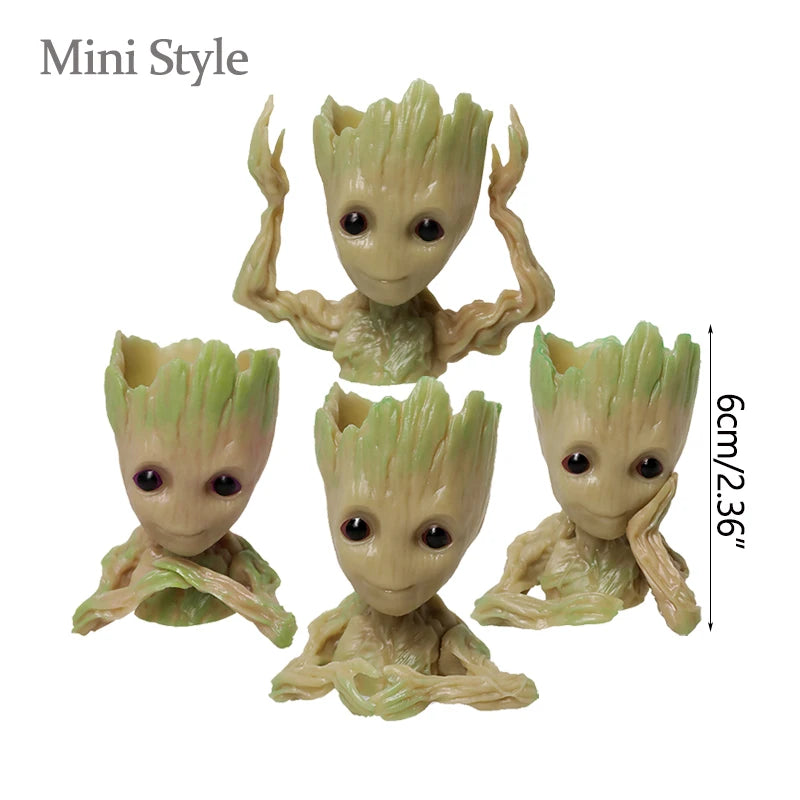 Groot Figurine Desktop Ornament | Cartoon Tree Man Miniature Decor