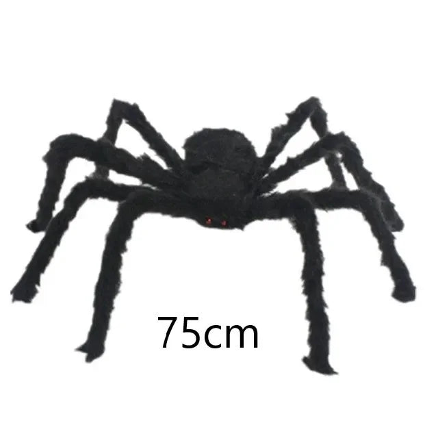 Halloween Giant Spider & Cobweb Decoration Set — Indoor & Outdoor Party Decor