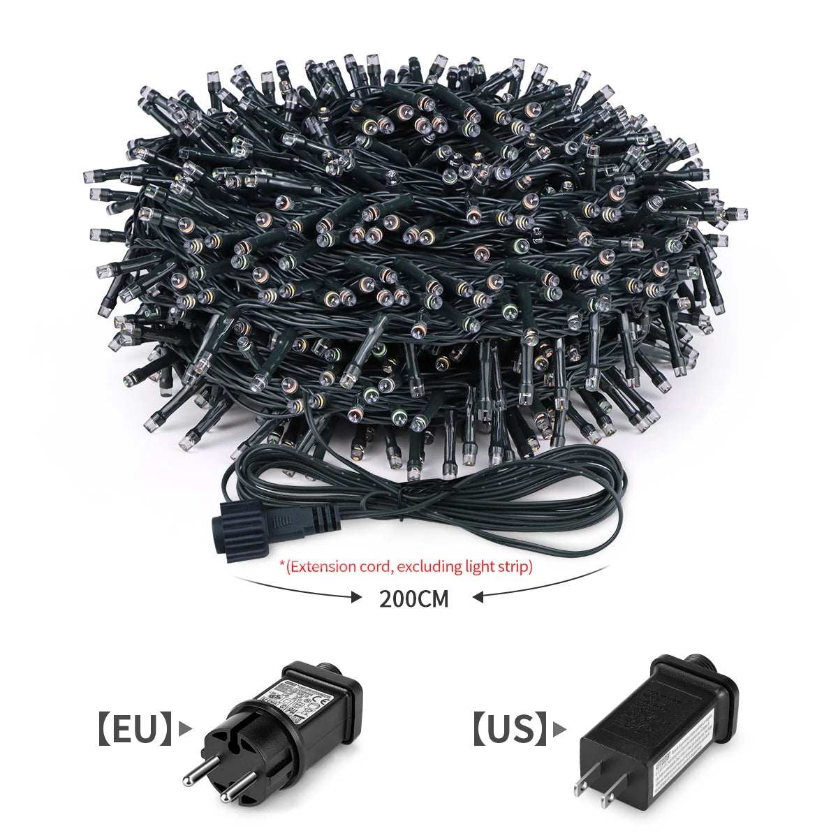 Christmas LED String Lights – Outdoor Waterproof Fairy Lights for Garden, Tree & Party Decoration (10M–100M)