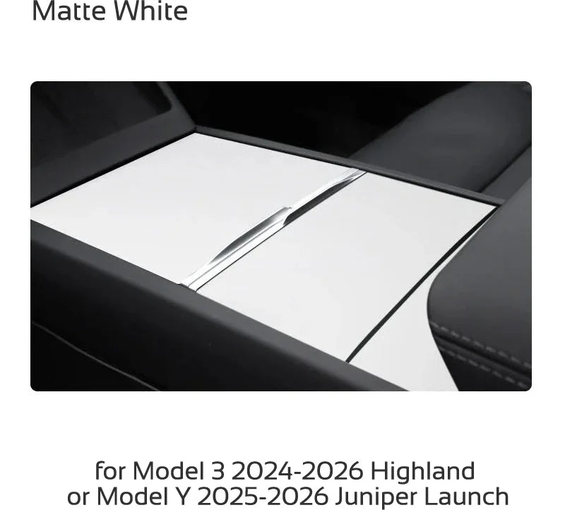 Center Console Protector Sticker for Tesla Model 3 Highland & Y Juniper (2024–2026)