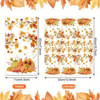 Autumn & Thanksgiving Disposable Napkins – Maple Leaf & Pumpkin Pattern