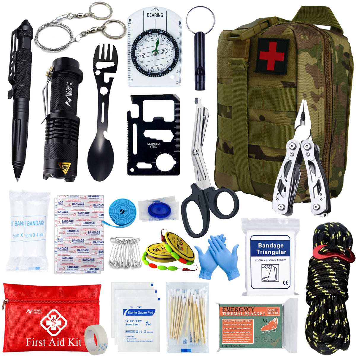 Tactical First Aid Kit – EDC Survival IFAK Pouch
