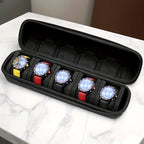 5-Slot Hard Shell Travel Watch Case
