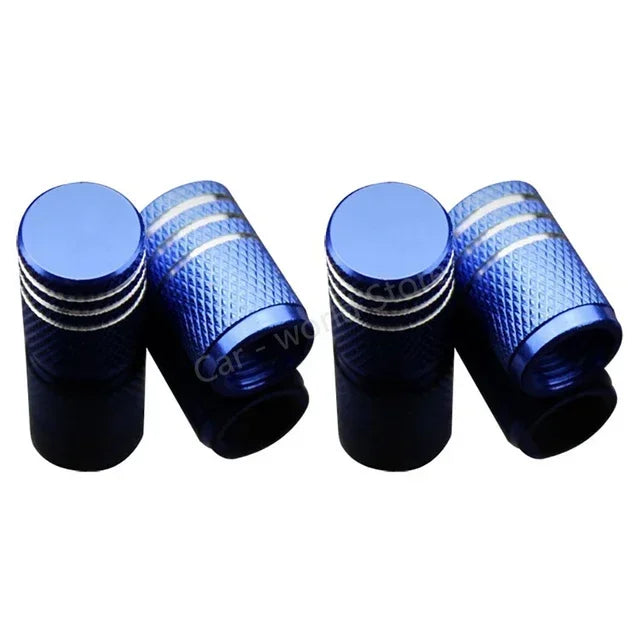 Aluminum Alloy Tire Valve Stem Caps – Universal Set of 4 for Car & SUV