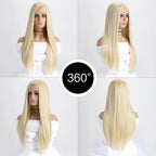 26-Inch Long Straight Colored Wig — Synthetic Fashion Wig for Cosplay, Halloween & Daily Wear