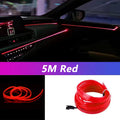 5M Neon LED Car Interior Strip Lights – Flexible Ambient USB Atmosphere Diode