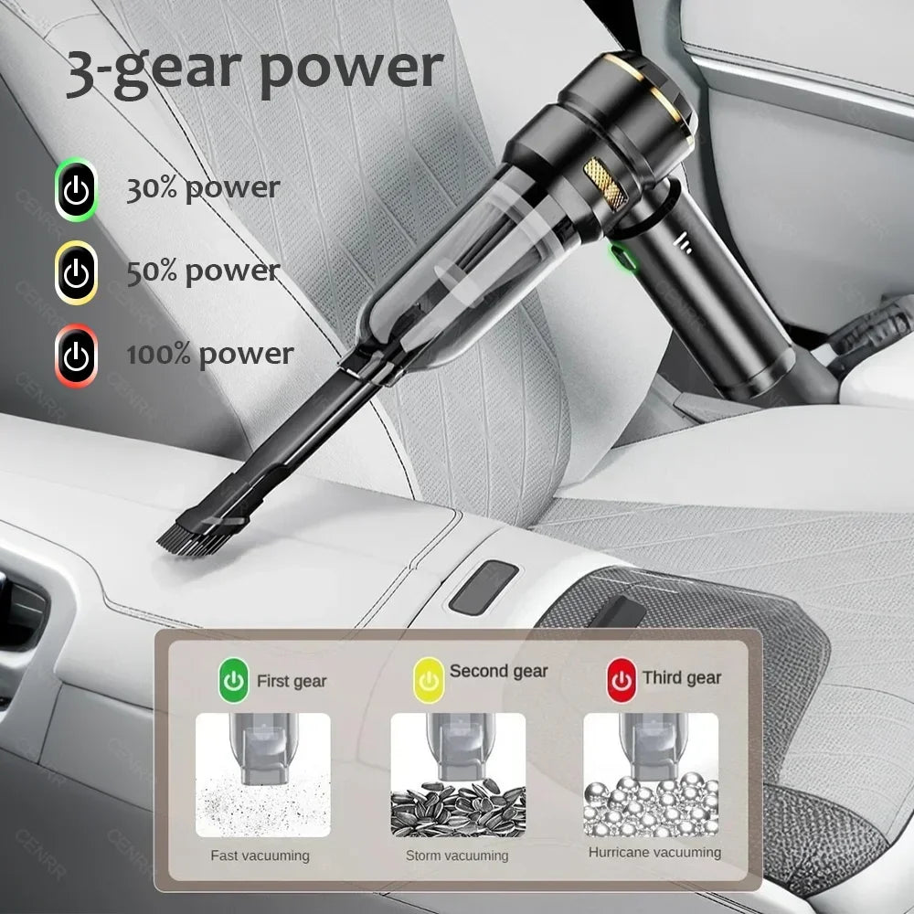 Wireless Car Vacuum Cleaner – Powerful Handheld Cordless