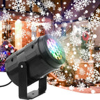Snowflake Projector Light – USB Rotating Indoor & Outdoor Christmas Decoration