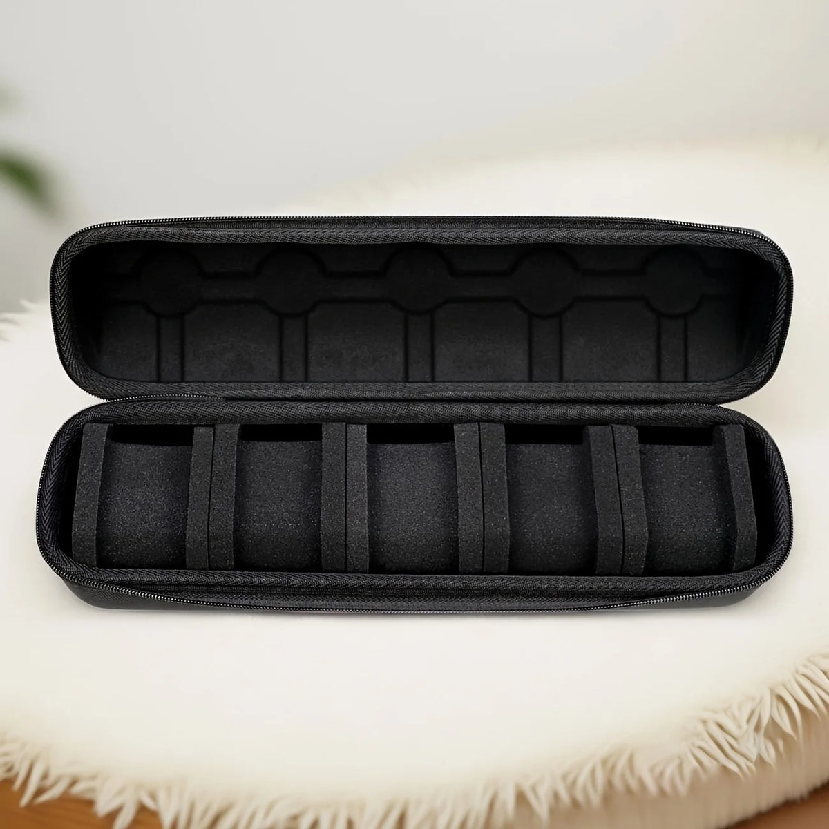 5-Slot Hard Shell Travel Watch Case