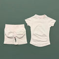 Histello 2-Piece Seamless Yoga Set – Short Sleeve & Shorts