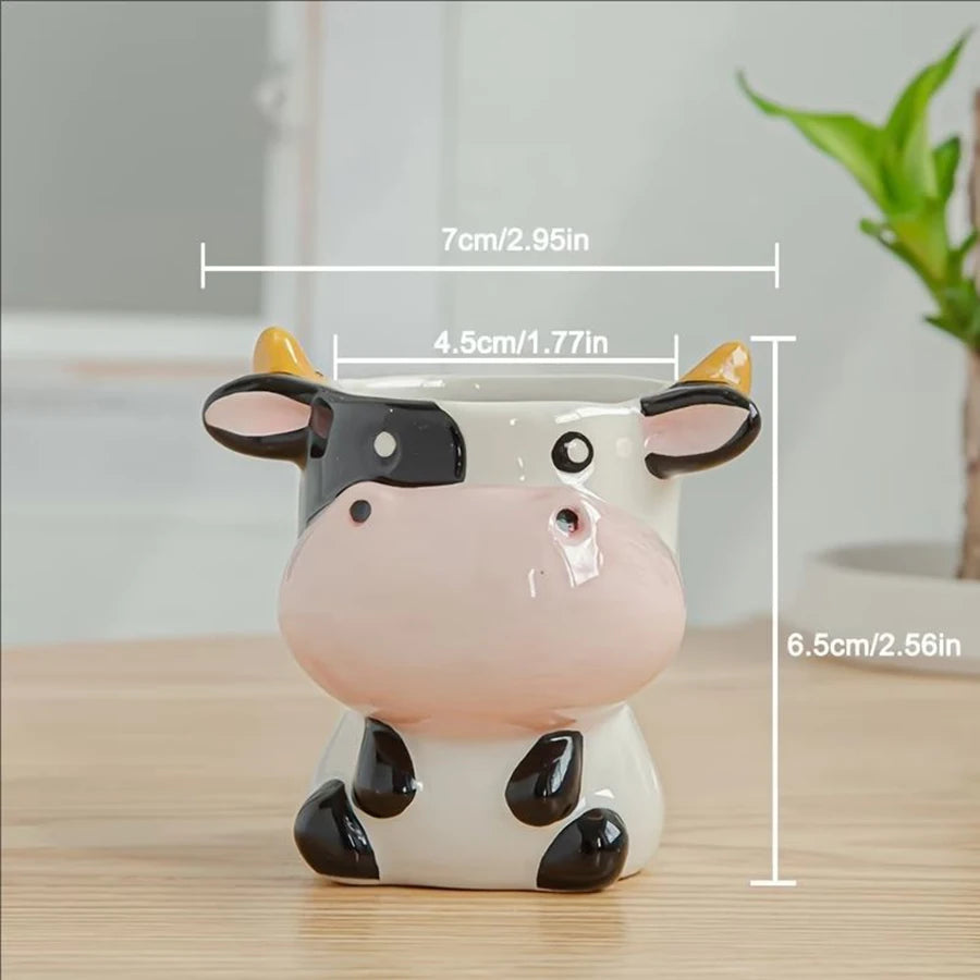 Cute Animal Ceramic Succulent Planter – Balcony & Desktop Home Decor