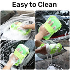Microfiber Car Wash Mitt Gloves – Scratch-Free Detailing Sponge