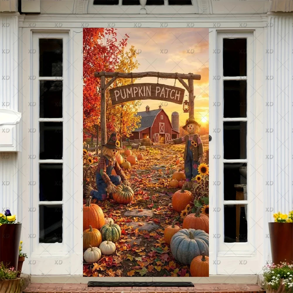Fall Thanksgiving Harvest Party Backdrop Banner