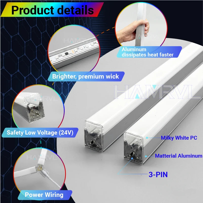 Dimmable Hexagon LED Ceiling Lights – RGB & Multi-Color, Garage/Gym/Gaming