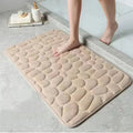 3D Cobblestone Embossed Bath Mat | Non-Slip, Absorbent & Machine Washable