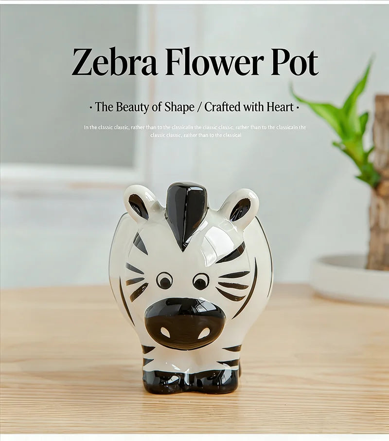 Cute Animal Ceramic Succulent Planter – Balcony & Desktop Home Decor