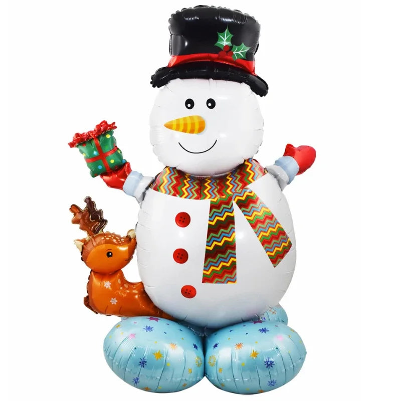 Giant Christmas Foil Balloons – Santa, Tree, Elk, Penguin & More Holiday Character Balloons