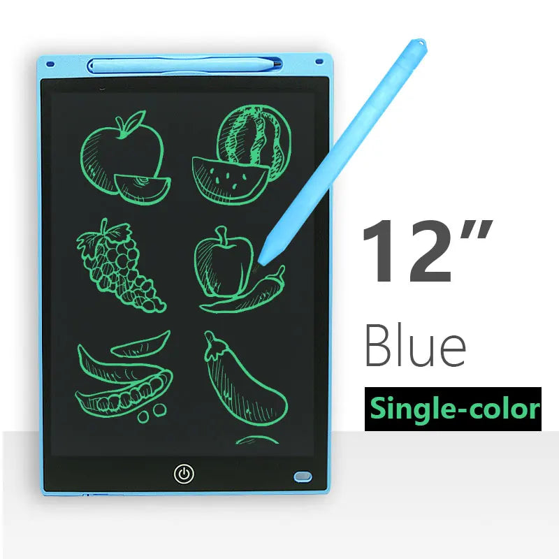 Kids LCD Writing & Drawing Tablet – 8" & 12" Colorful Screen