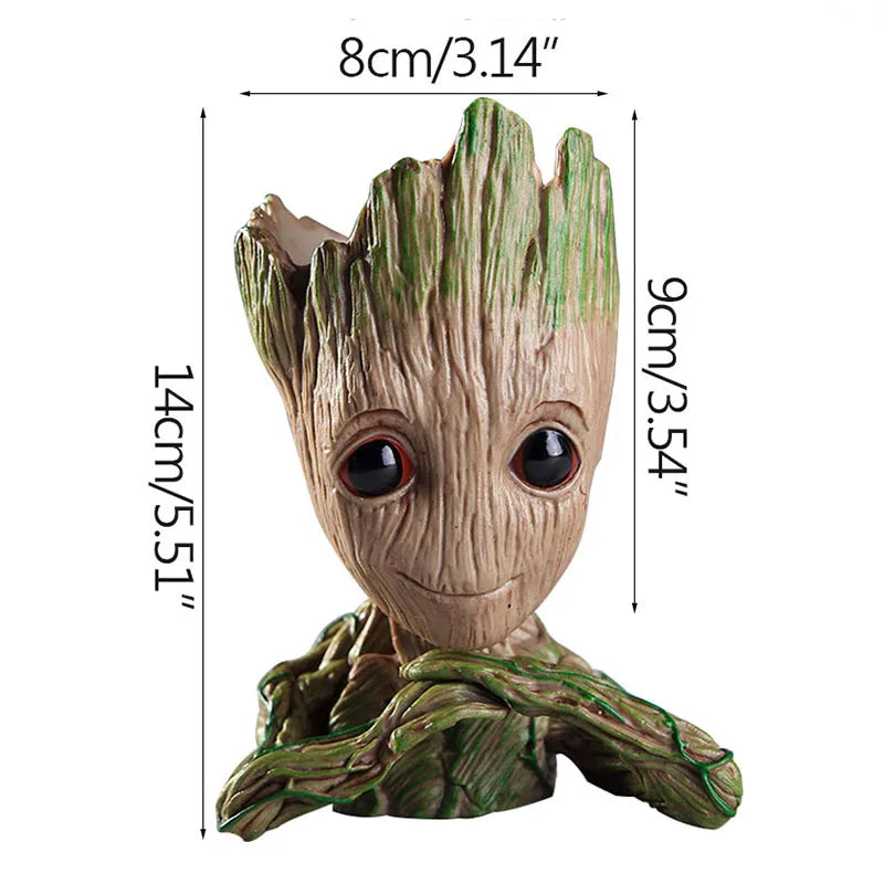Groot Figurine Desktop Ornament | Cartoon Tree Man Miniature Decor