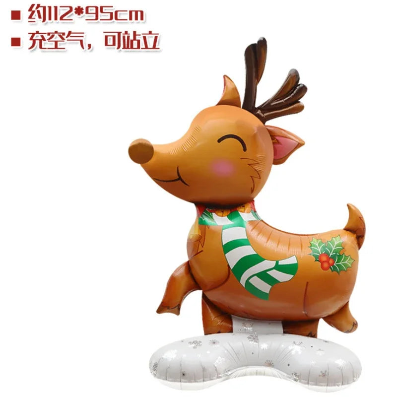 Giant Christmas Foil Balloons – Santa, Tree, Elk, Penguin & More Holiday Character Balloons