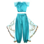 Jasmine Princess Costume Dress — Aladdin Magic Lamp Girls Cosplay Outfit