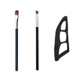 3-Piece Eye Makeup Kit – Eyeshadow Brushes & Stencil Molds