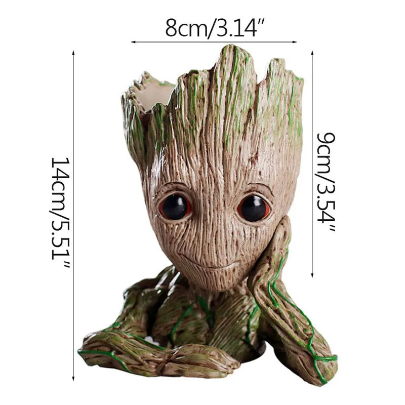 Groot Figurine Desktop Ornament | Cartoon Tree Man Miniature Decor